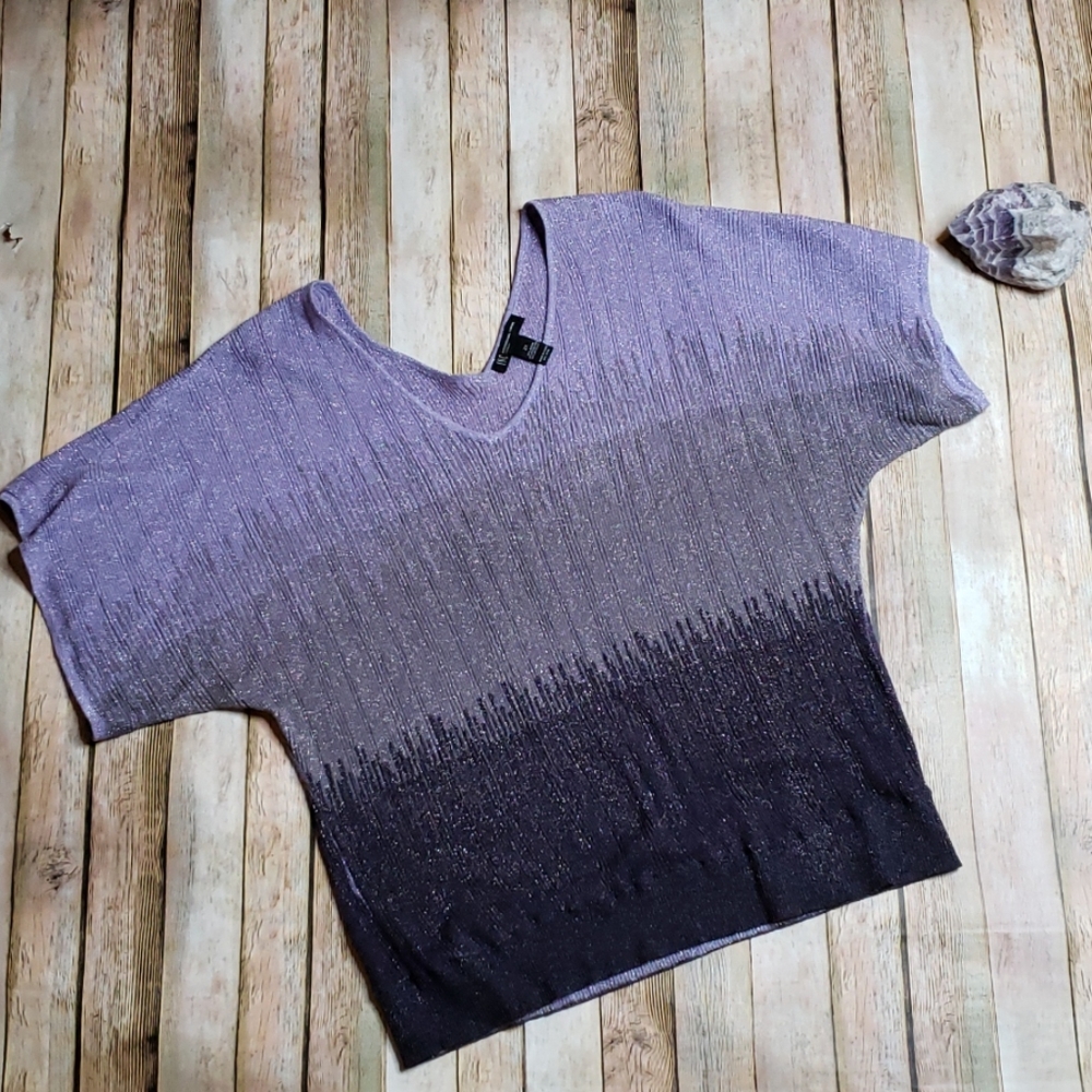 Purple sparkle top